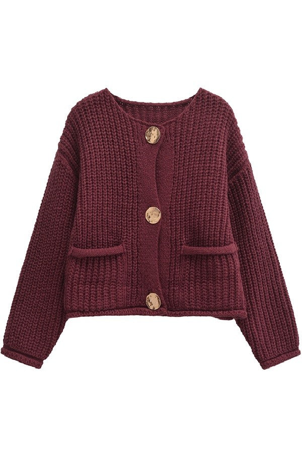 Lola Sweater in Burgandy