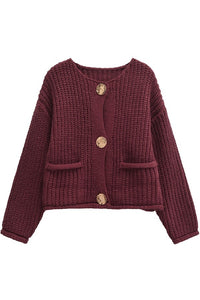 Lola Sweater in Burgandy