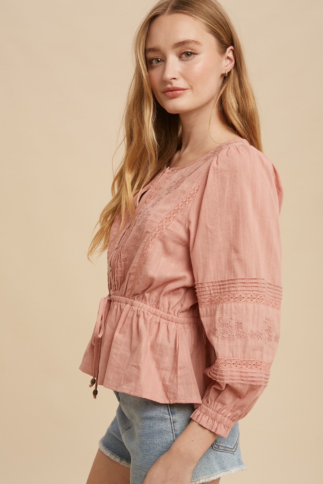 Millie Button Front Blouse