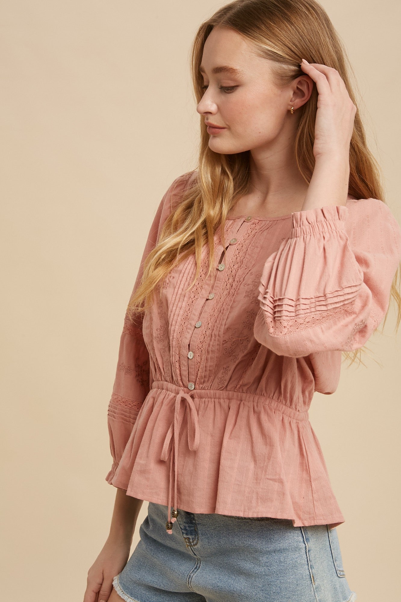 Millie Button Front Blouse