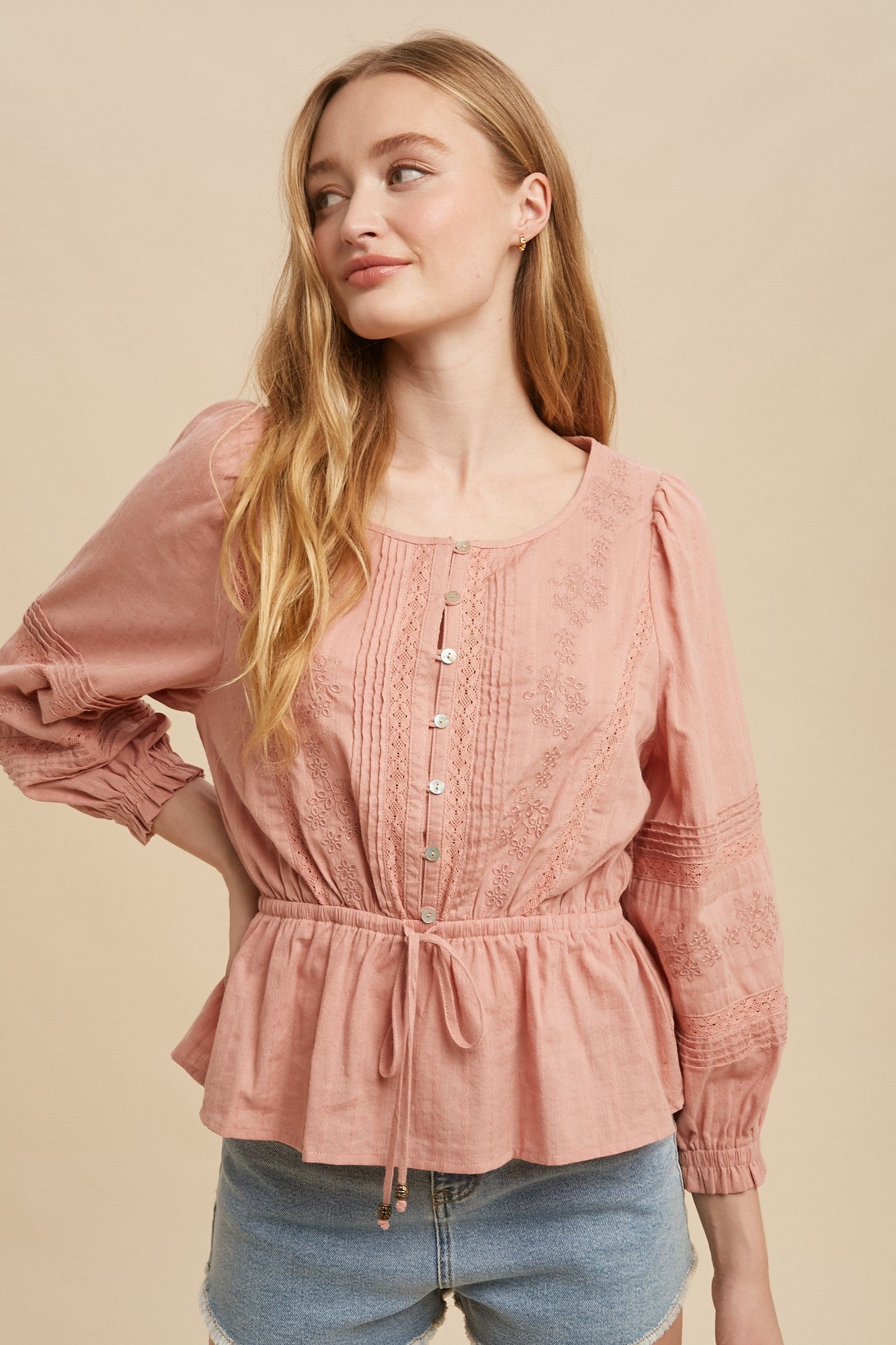 Millie Button Front Blouse