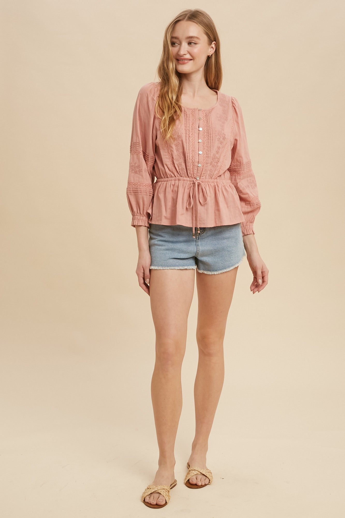 Millie Button Front Blouse