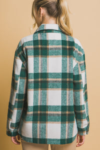 Cameron Plaid Forest Shacket