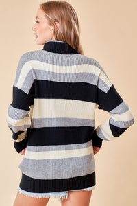 Percy Striped Turtleneck Sweater