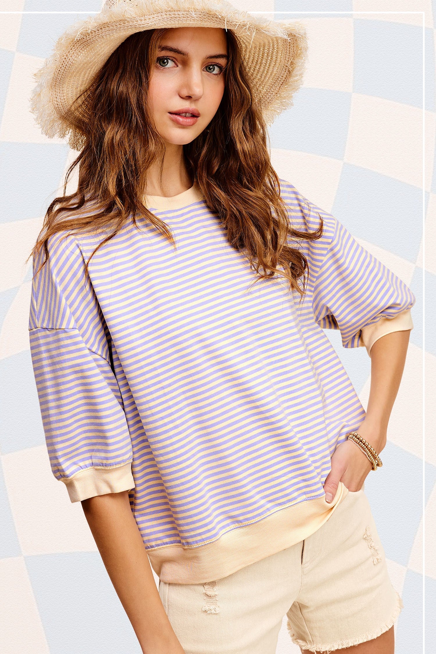 Hannah Striped Top