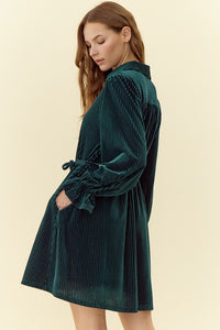 Textured Velvet Dress