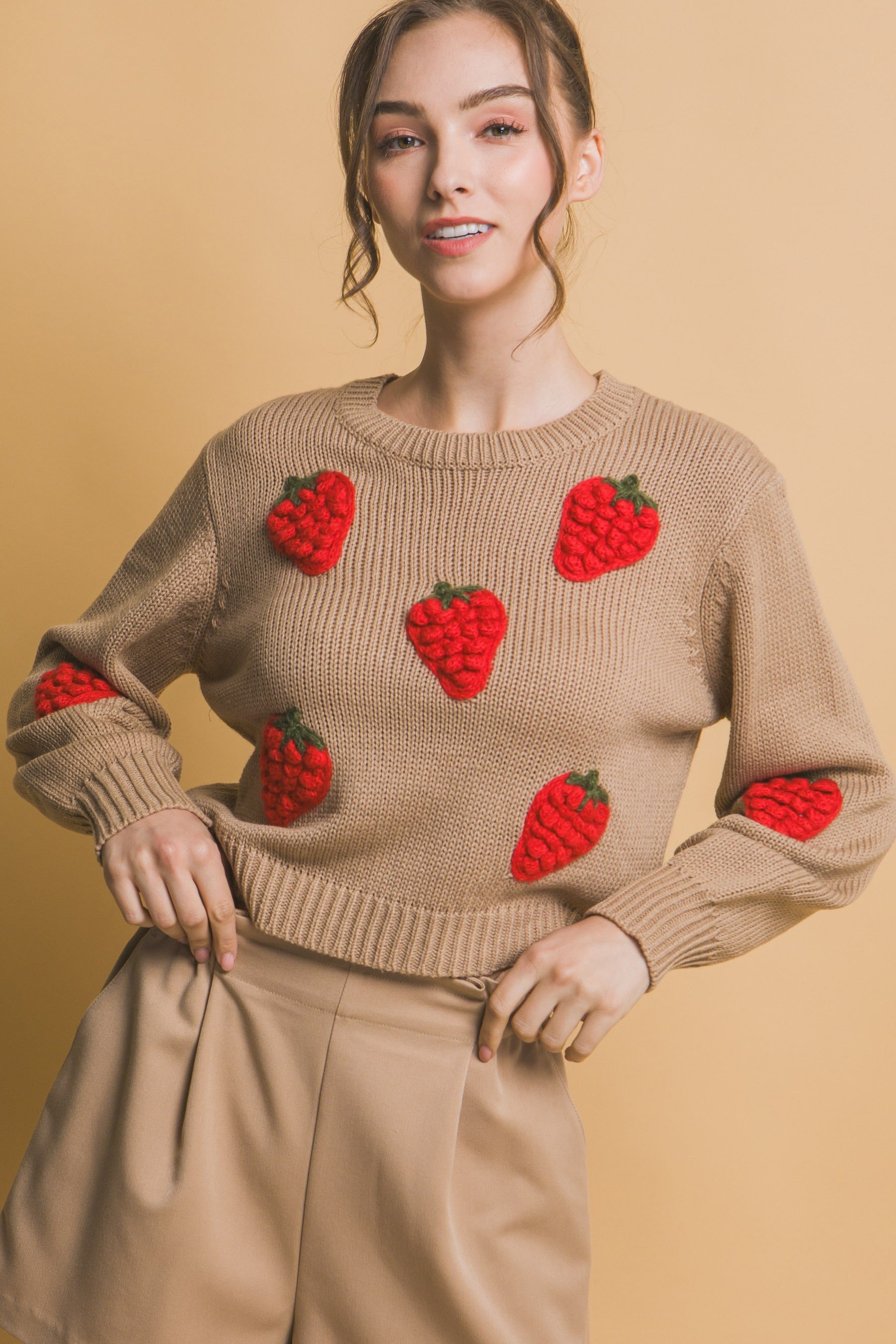 Sweet Strawberry Sweater