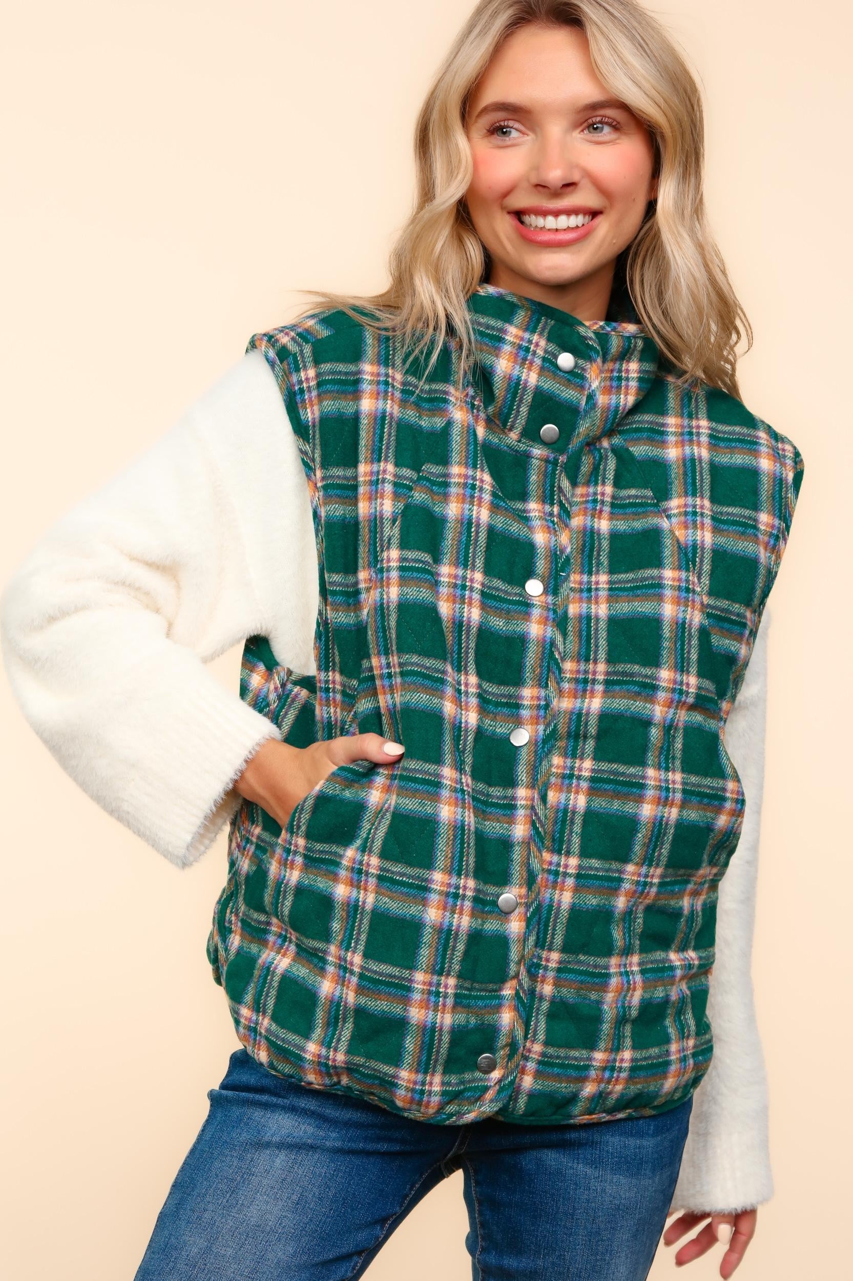 Mountain Plaid Vest