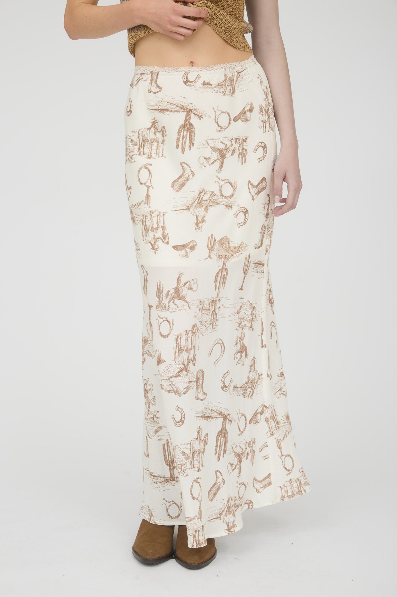 Western Maxi Skirt