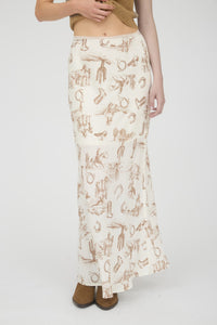 Western Maxi Skirt
