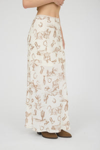Western Maxi Skirt