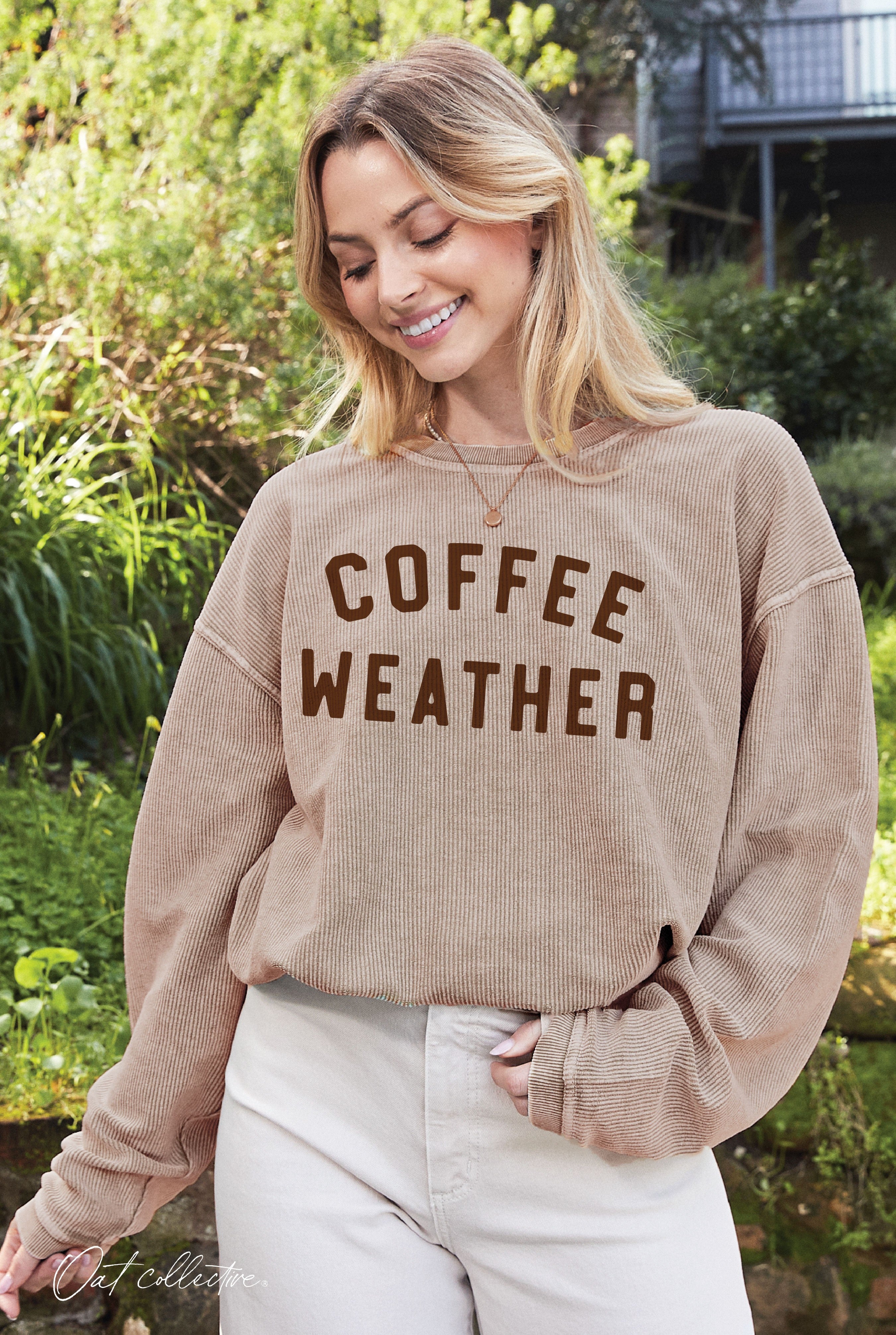 Coffee Weather Thermal Pullover