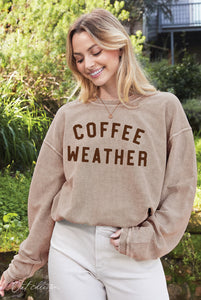 Coffee Weather Thermal Pullover