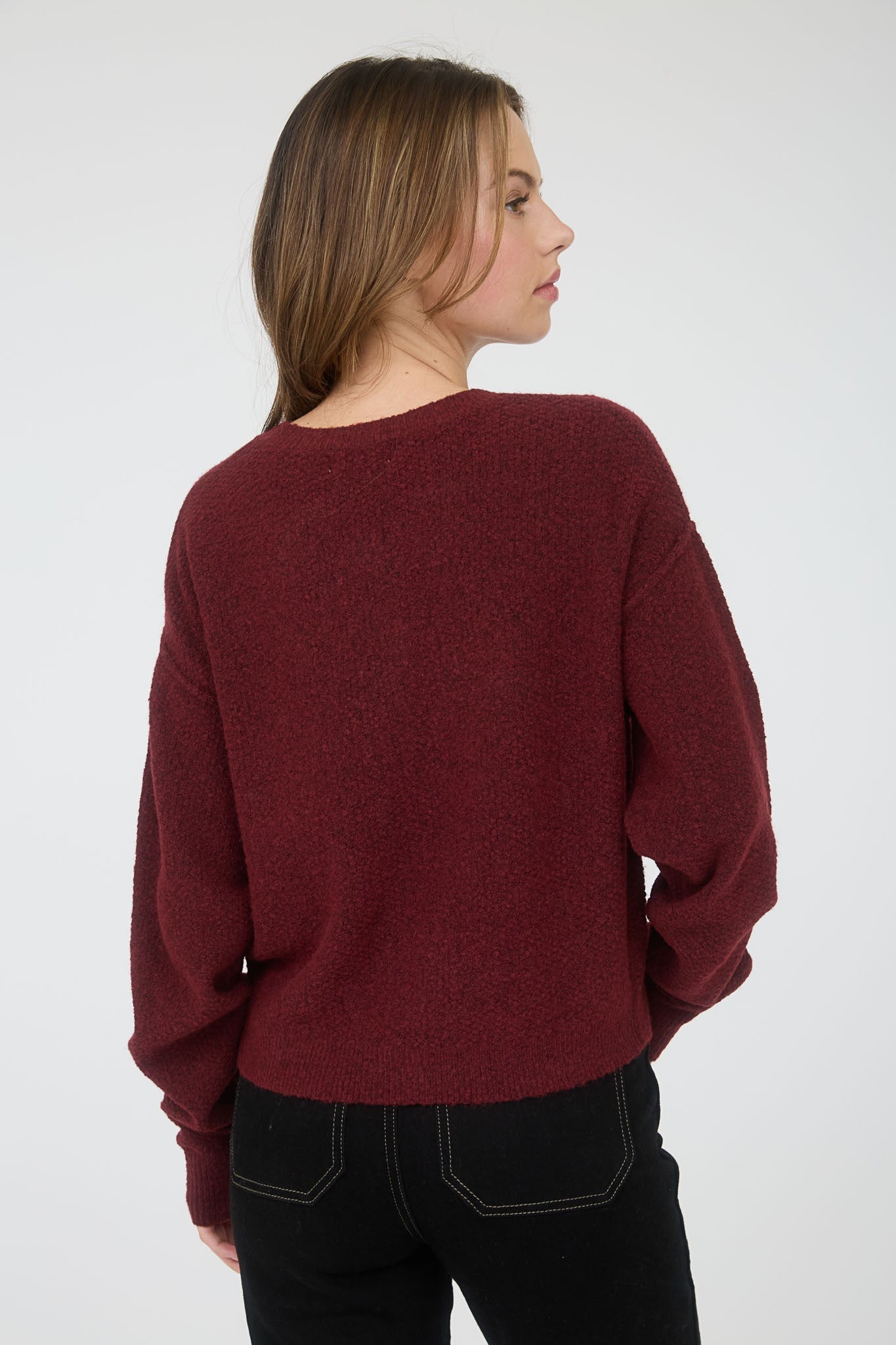 Burgandy Grace Cardi