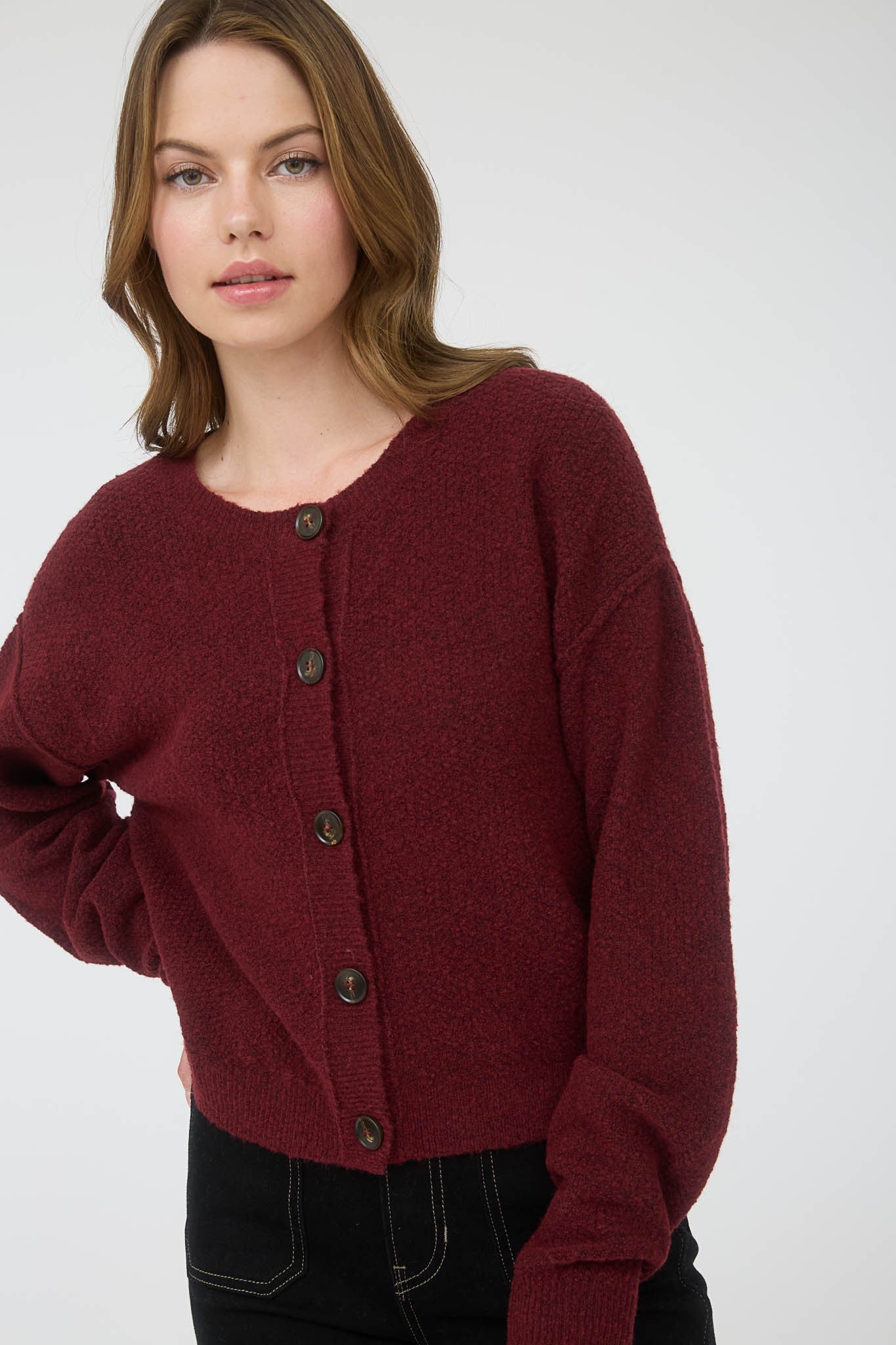 Burgandy Grace Cardi