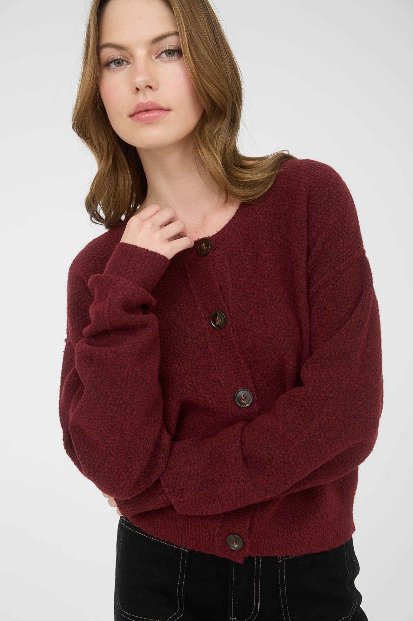 Burgandy Grace Cardi