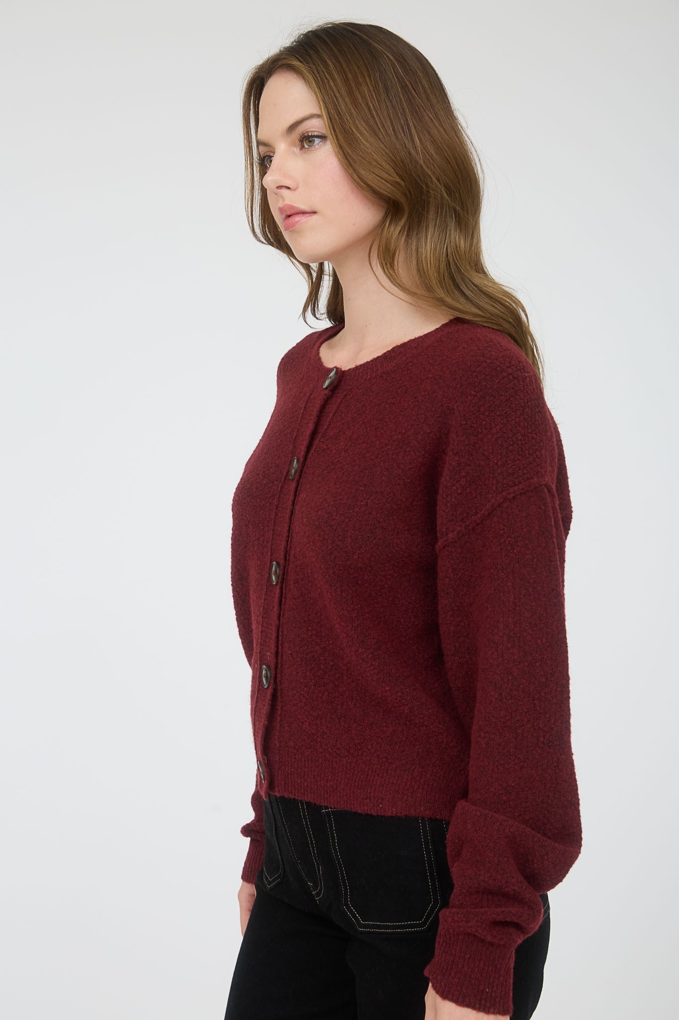Burgandy Grace Cardi