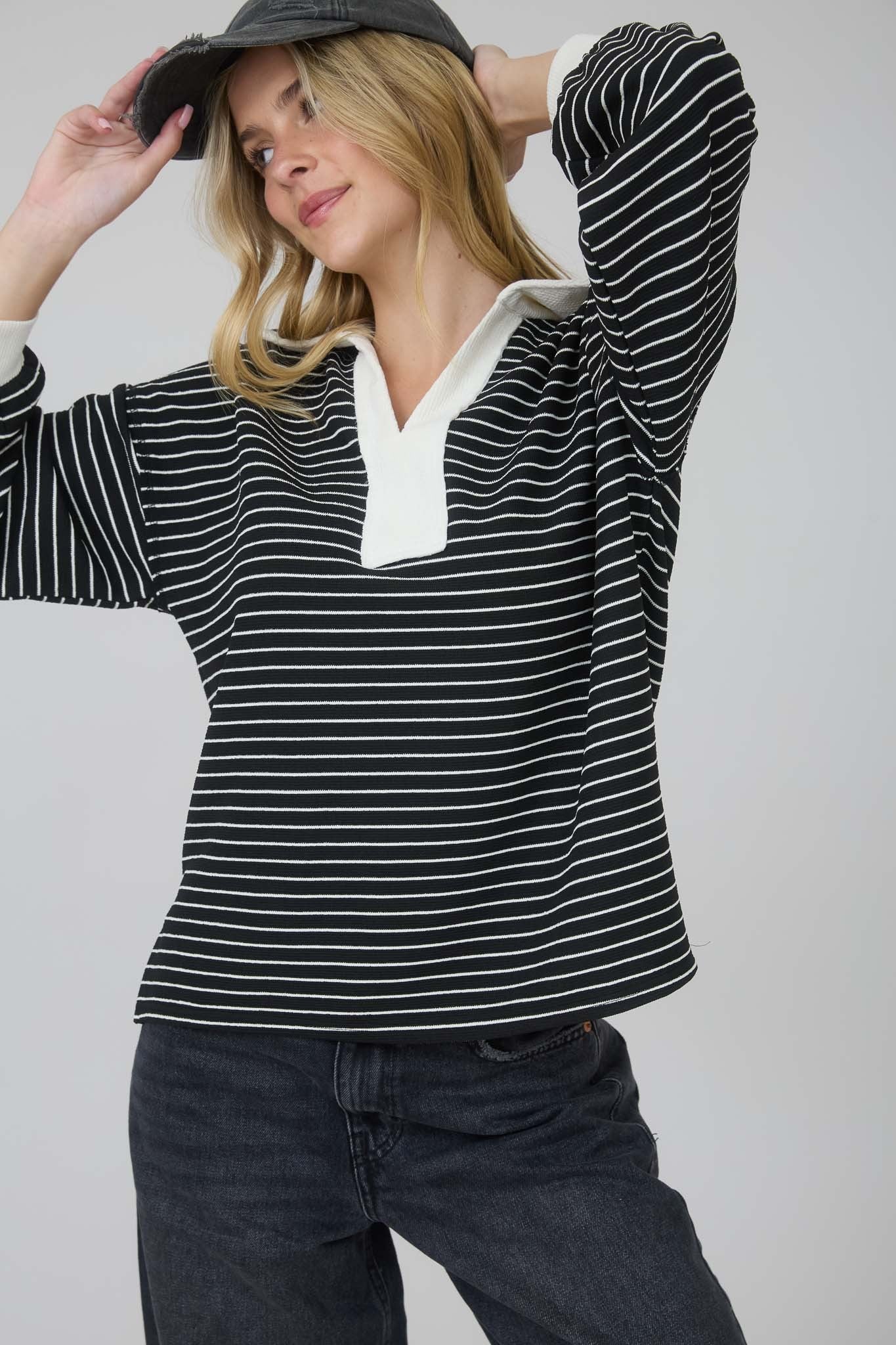 Gemma Striped Pullover