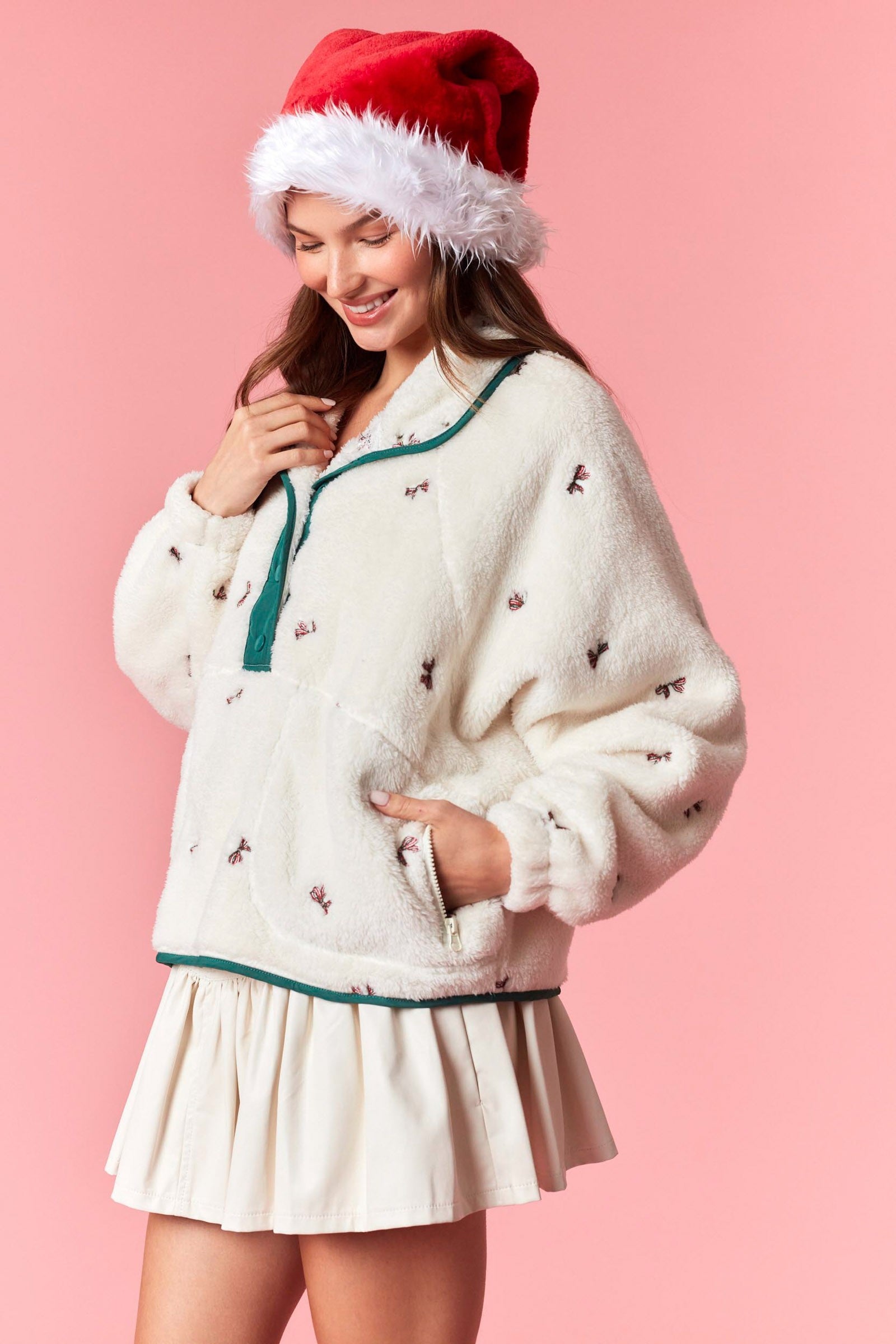 Holiday Bow Pullover