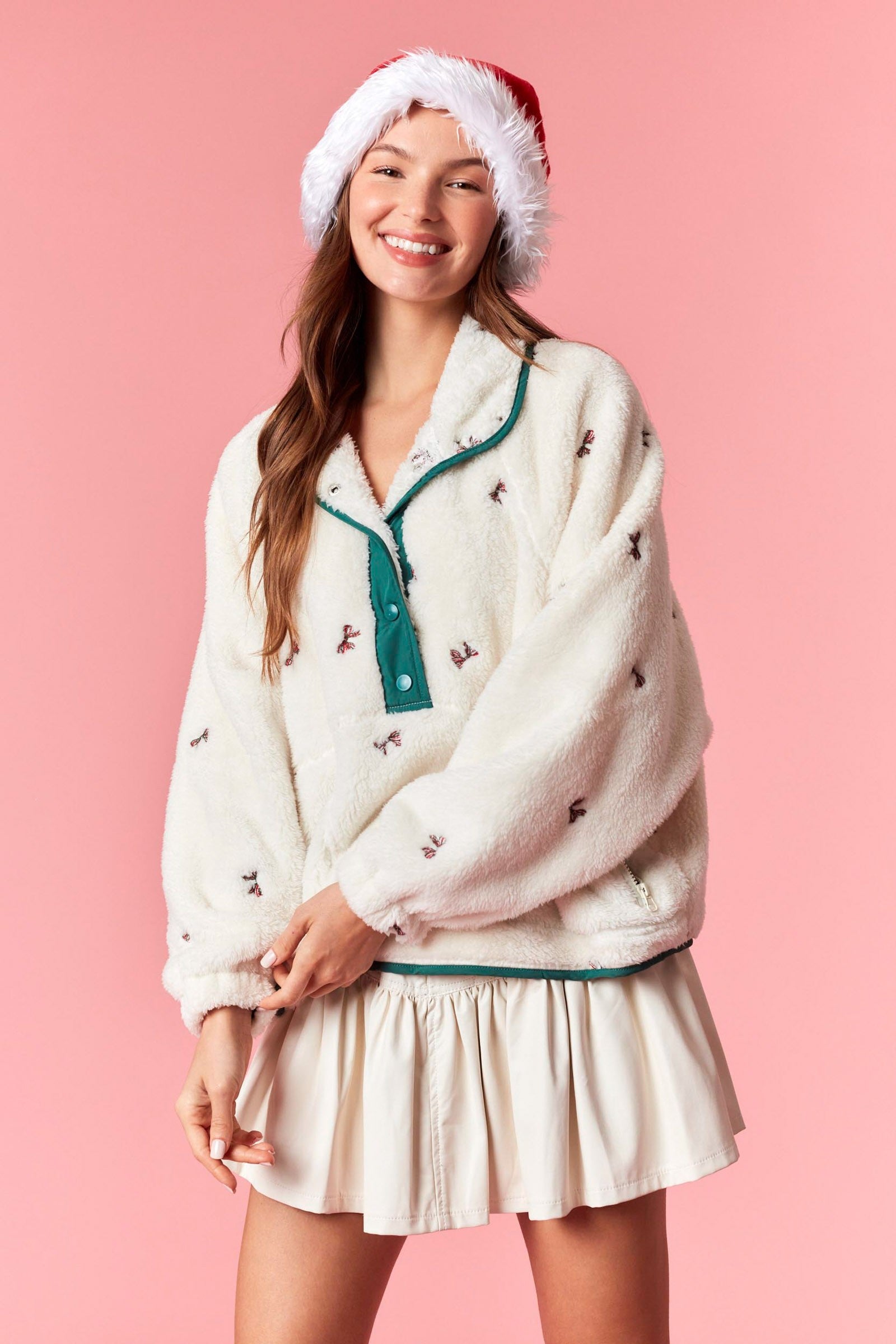 Holiday Bow Pullover