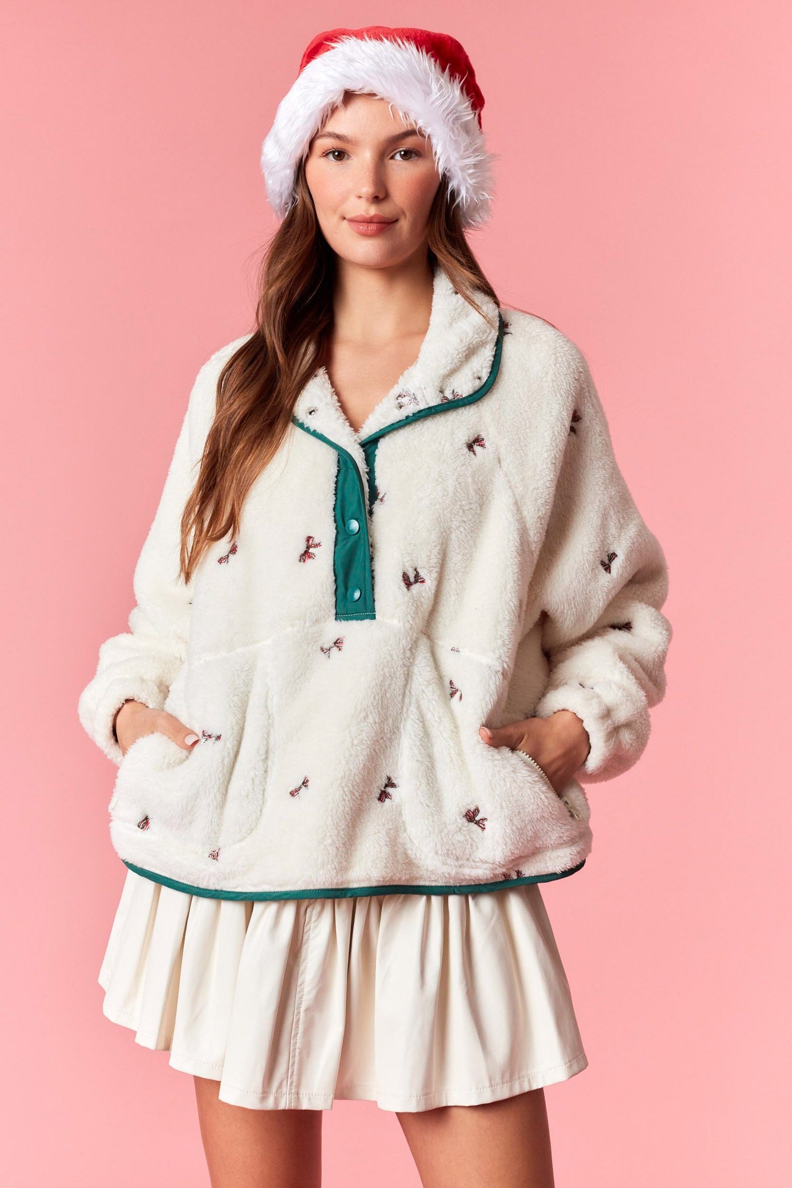 Holiday Bow Pullover