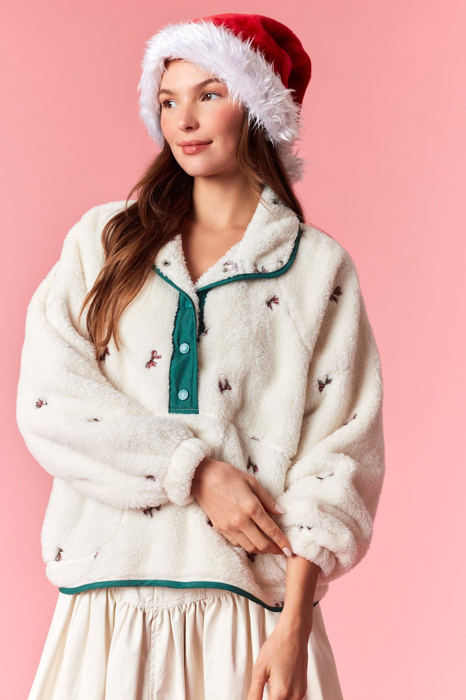 Holiday Bow Pullover