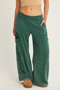 Dark Green Utility Sweatpants