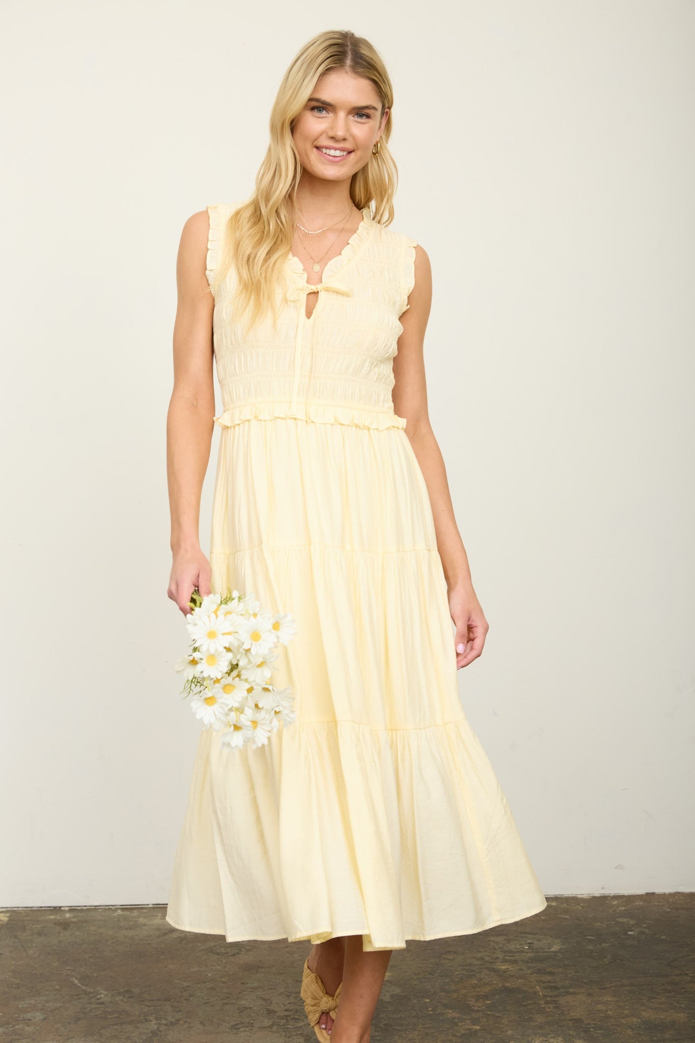 Butter Yellow Midi Dress – Wild Plume Butter Yellow Midi Dress – Wild Plume
