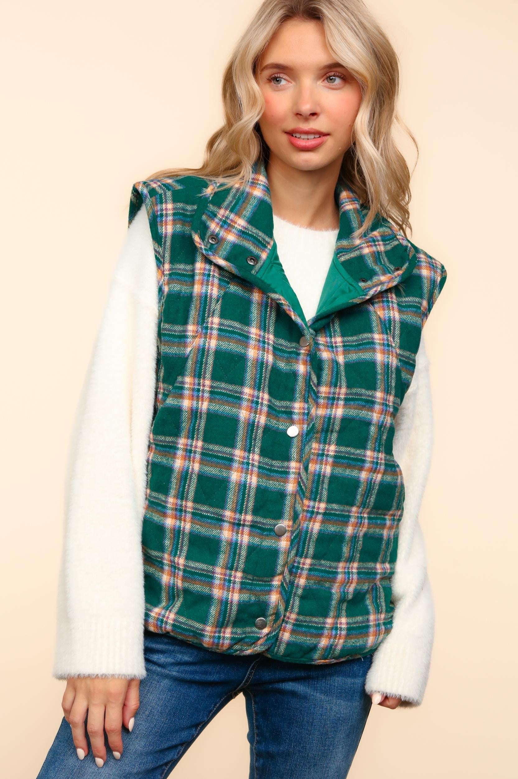 Mountain Plaid Vest