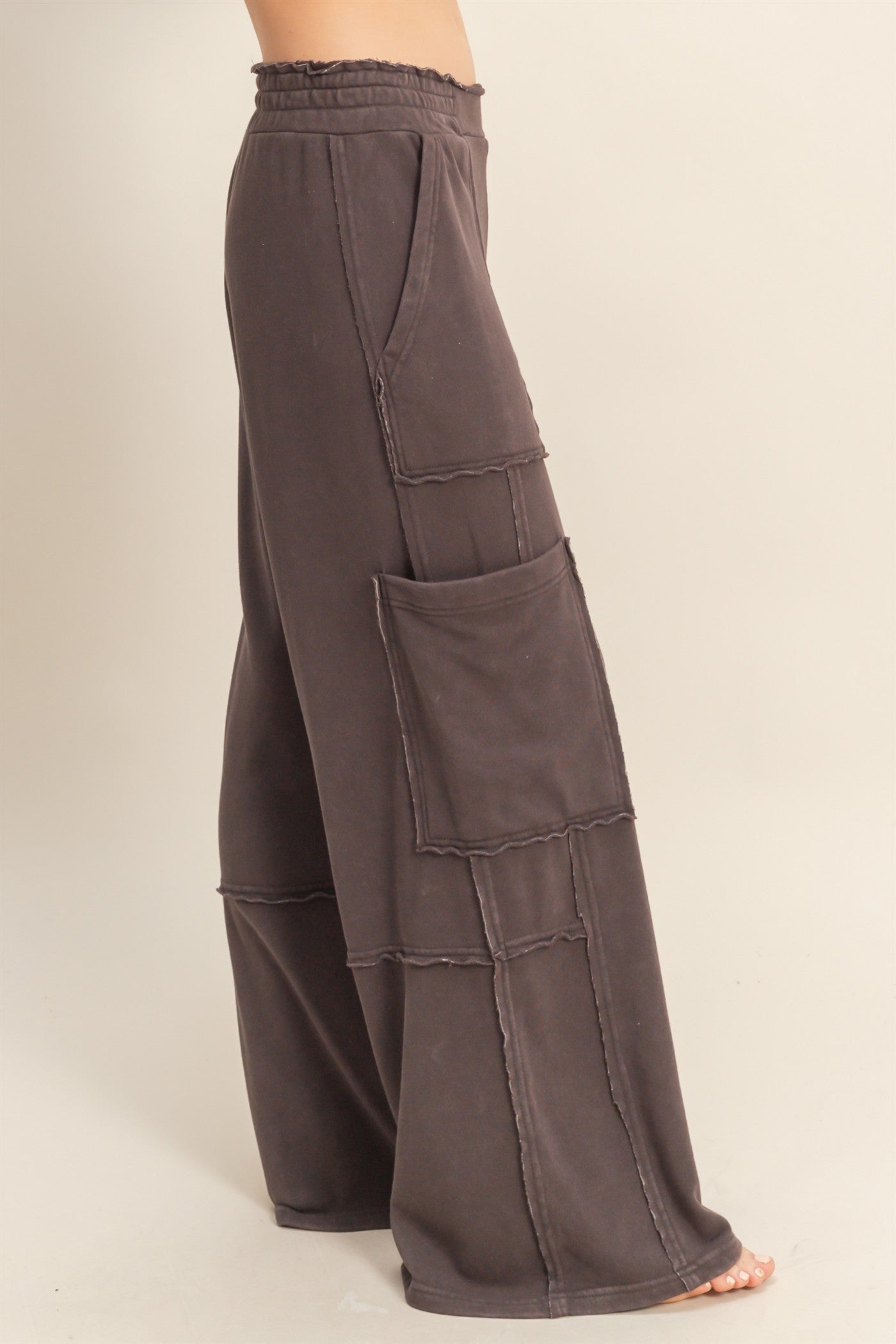 Chocolate Mineral Washed Pants