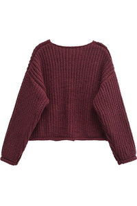 Lola Sweater in Burgandy