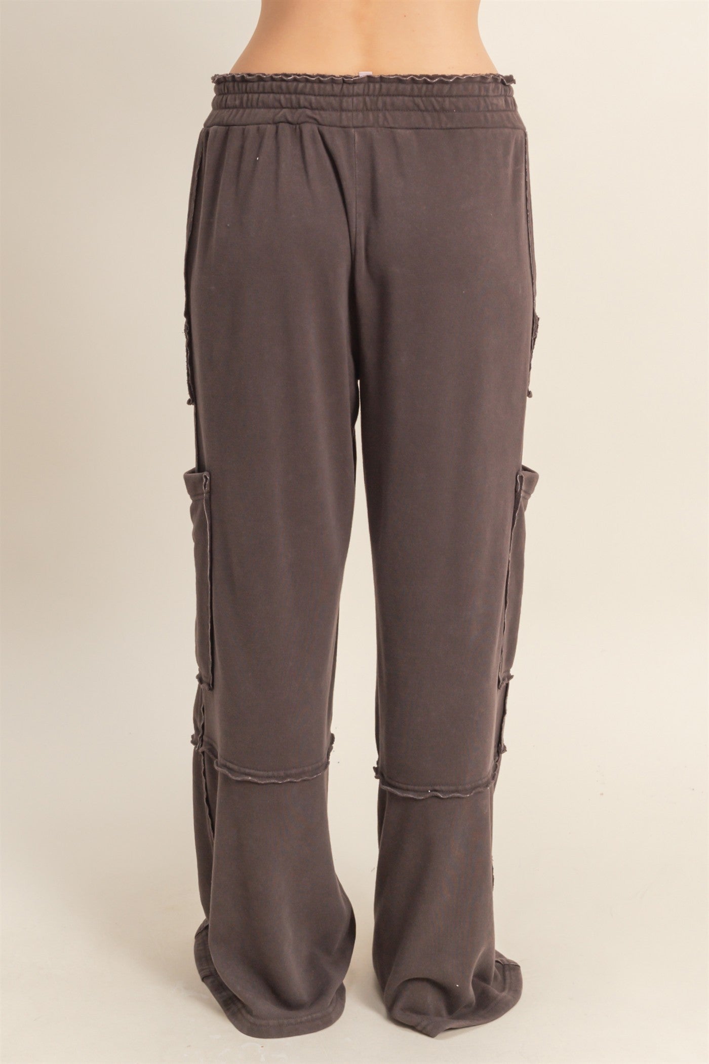Chocolate Mineral Washed Pants