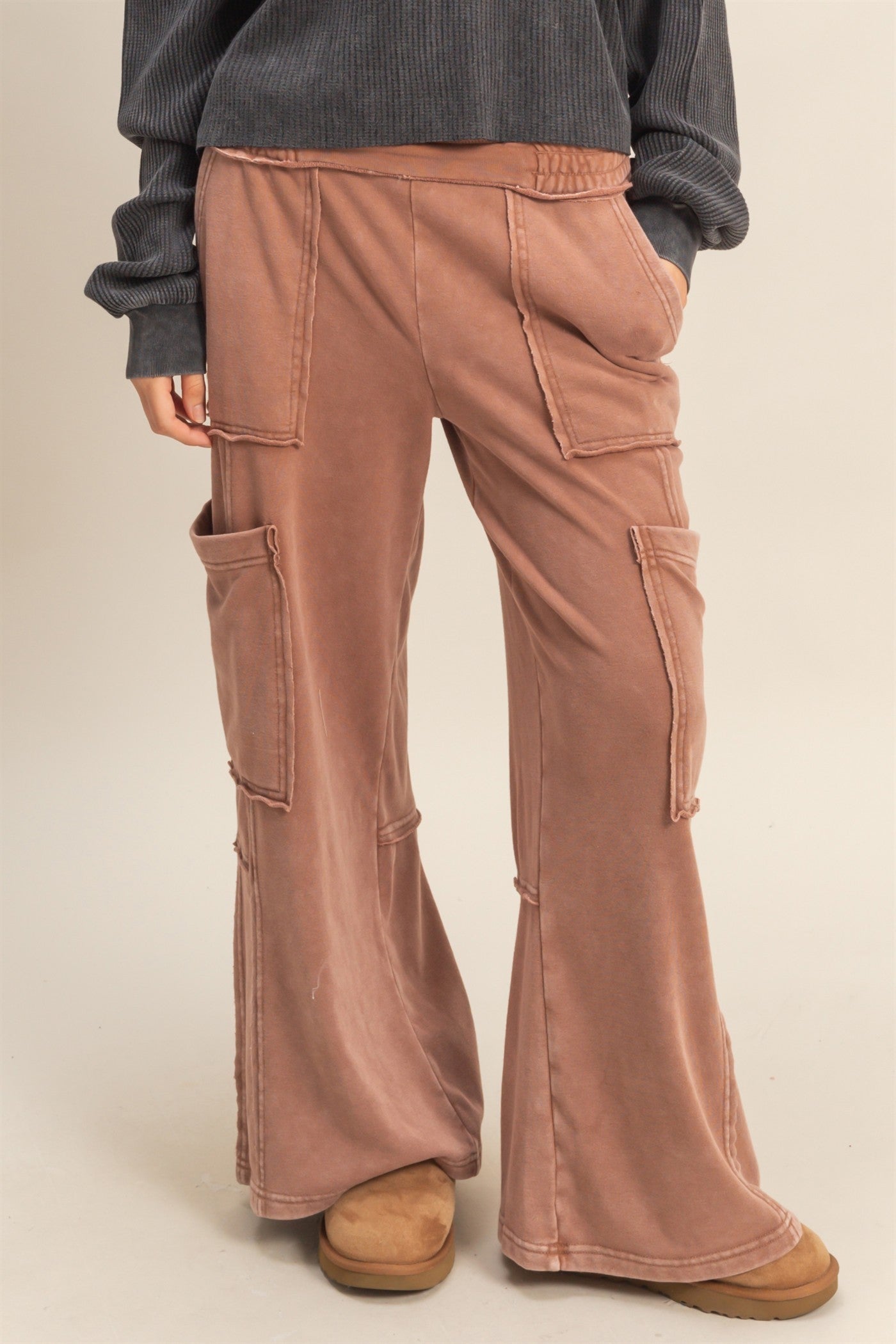 Chestnut Mineral Washed Pants