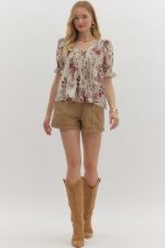 Carmen Floral Top