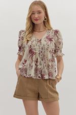 Carmen Floral Top