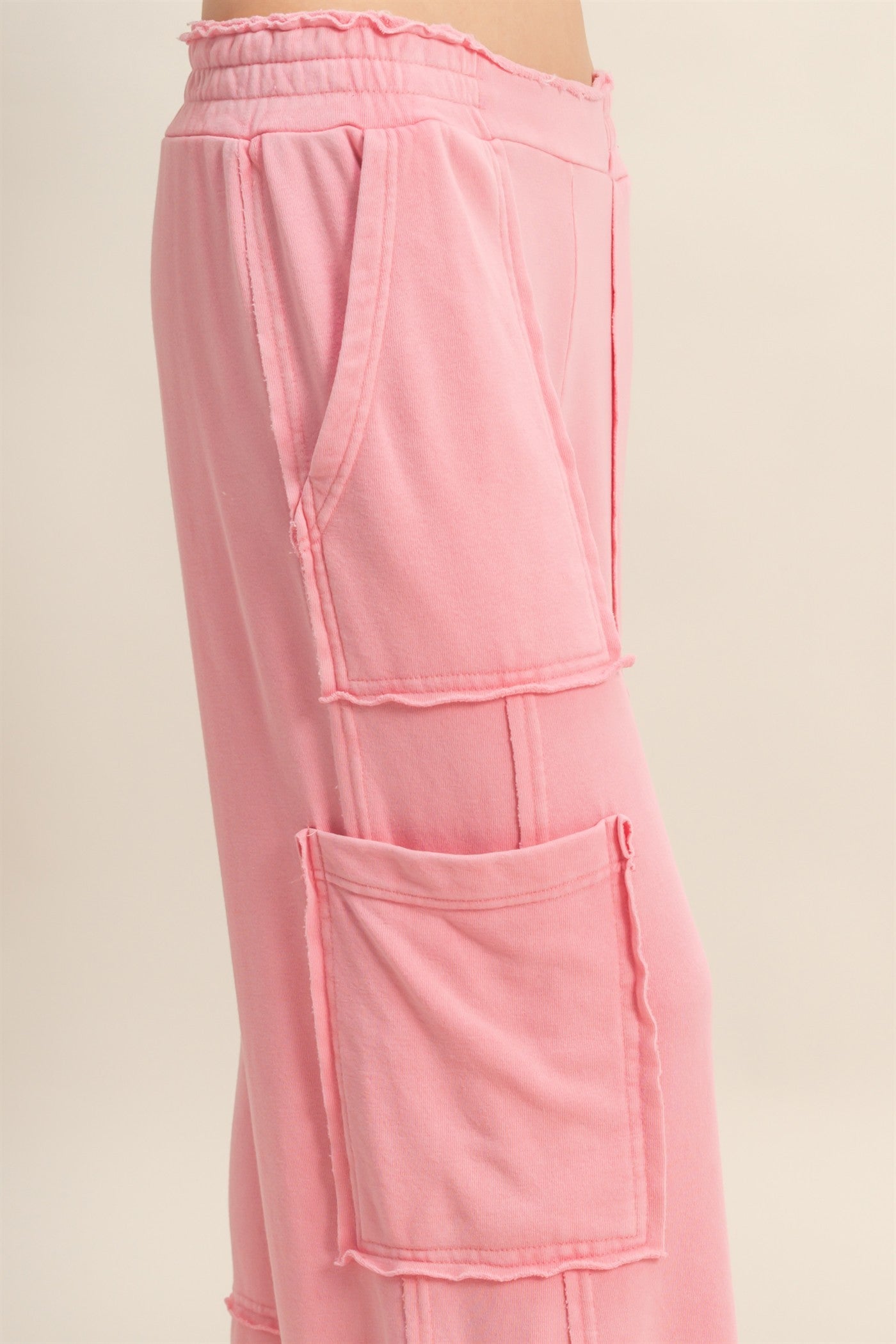 Pink Mineral Washed Pants